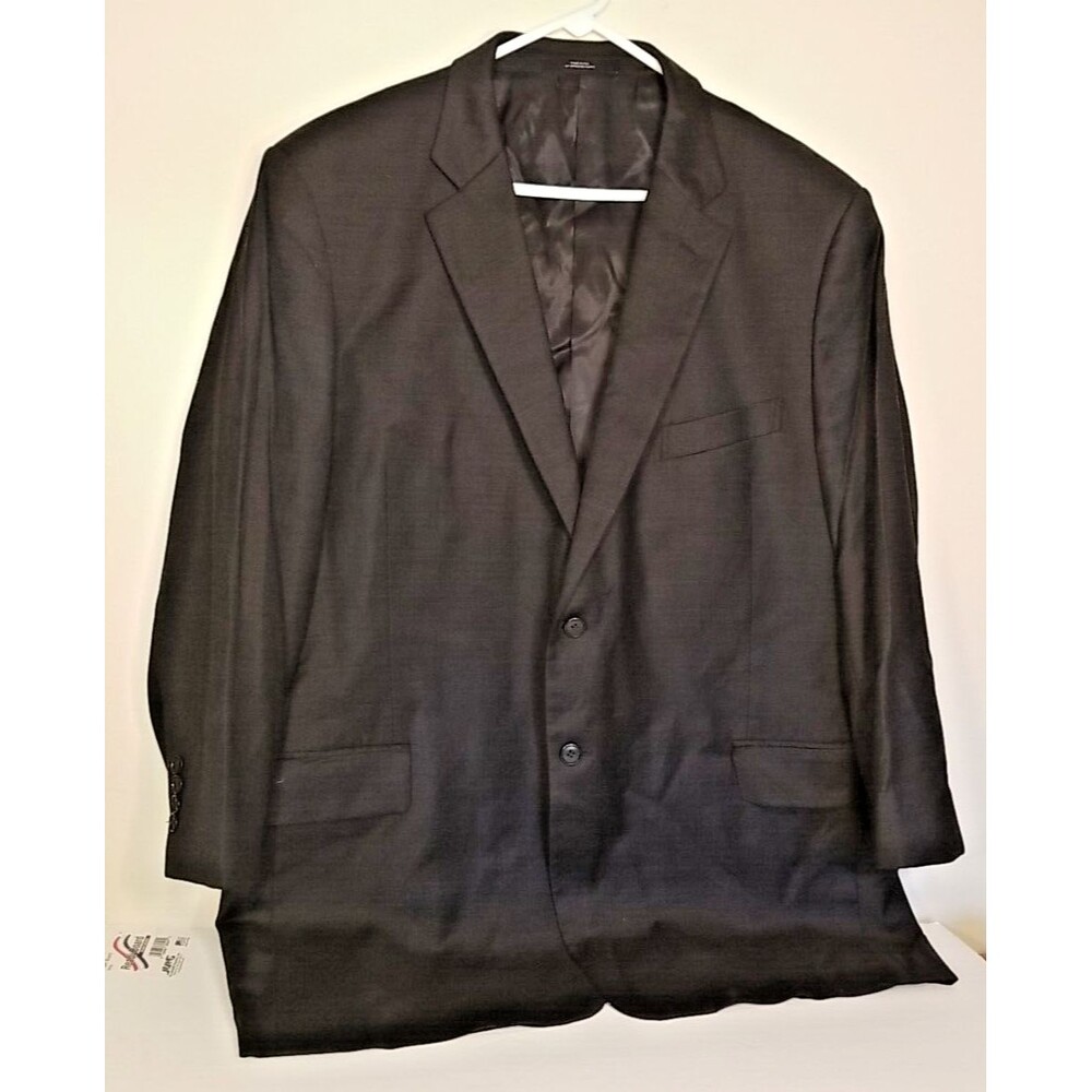 John W. Nordstrom Flextech Wool Charcoal Gray Suit Jacket 48R